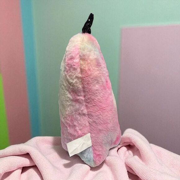 Goblin & Ghoul Pink Ombre Plush Ghost with Bow. Weighted Halloween Summerween D - Picture 4 of 5